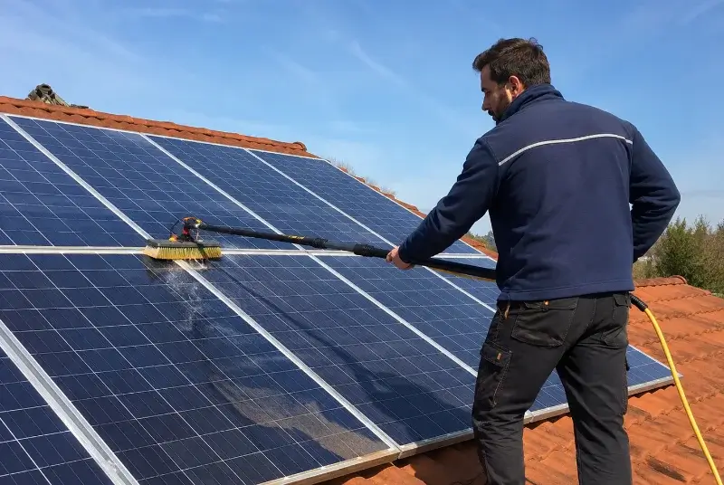 Nettoyage et entretien de panneaux solaires à Baneins